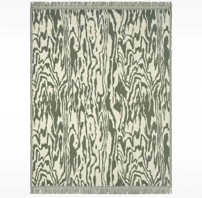 Lots de 2 Plaid, gris vert/blanc cassé, 130x170 cm IKEA - photo numéro 3