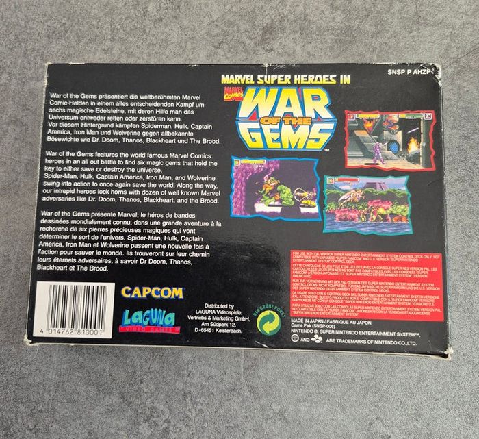 Jeu Super Nintendo / Snes - Marvel Super Heroes In War Of The Gems - EUR FR - photo numéro 2