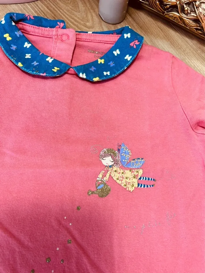 Taille 3 ans chemise de nuit pyjama fille Sergent Major rose et bleu * fée des fleurs * 🩷 - photo numéro 3