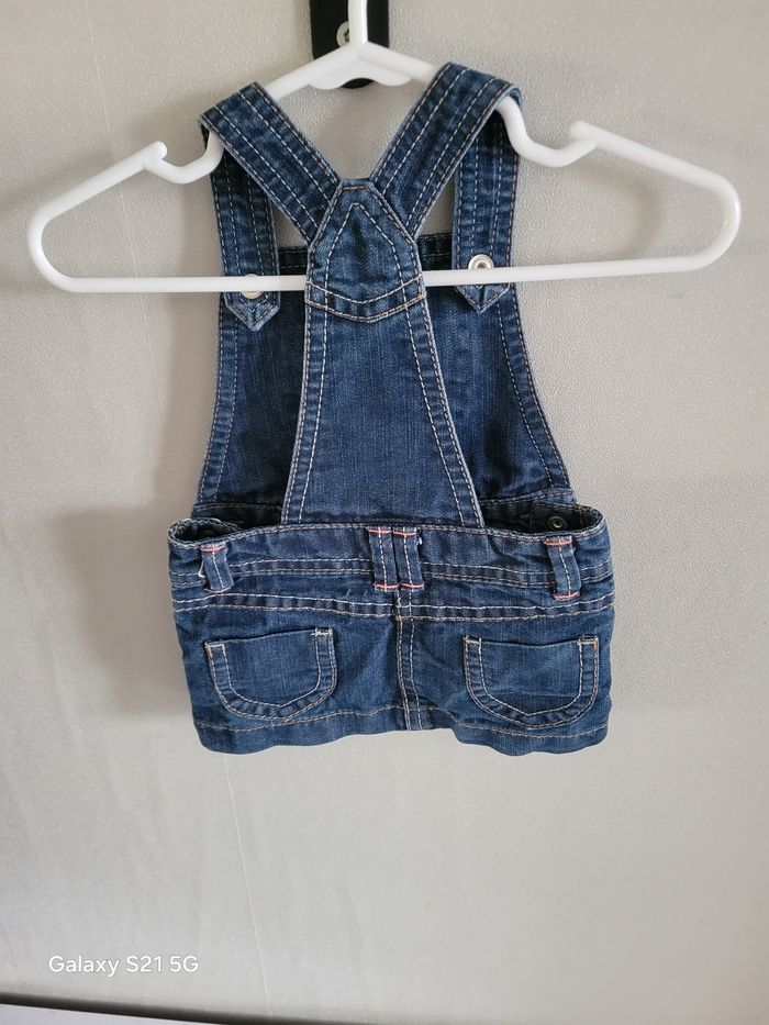 👗 Robe salopette en jean - Kitchoun - 1 mois (54 cm) - photo numéro 2