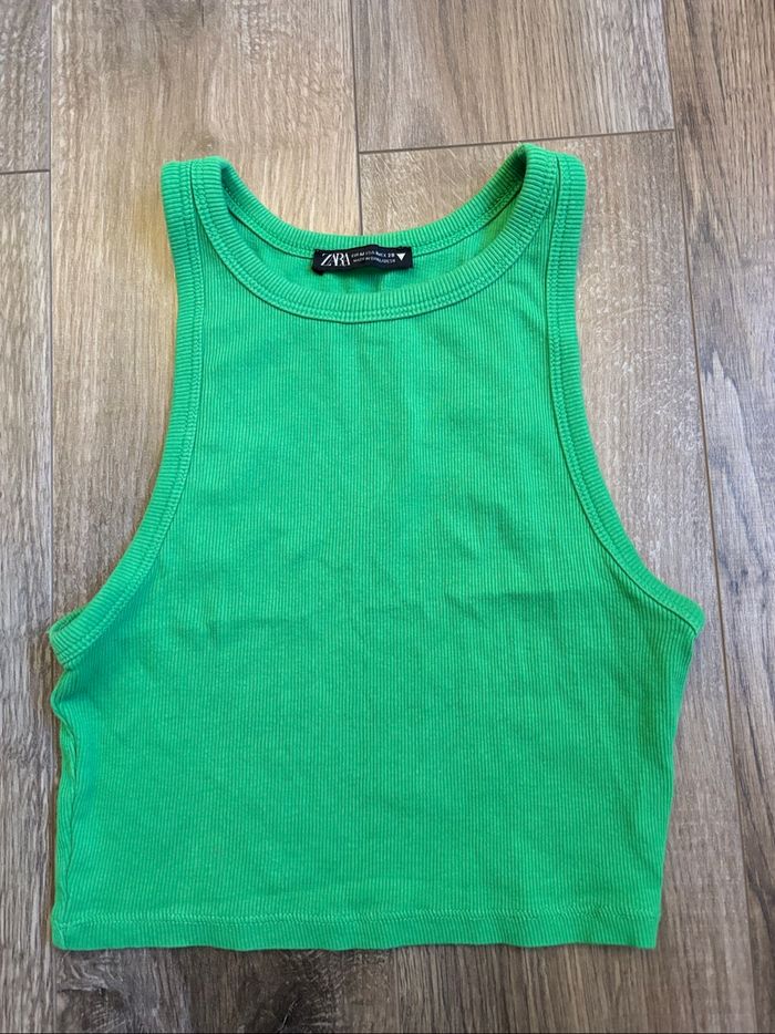 Top Zara vert