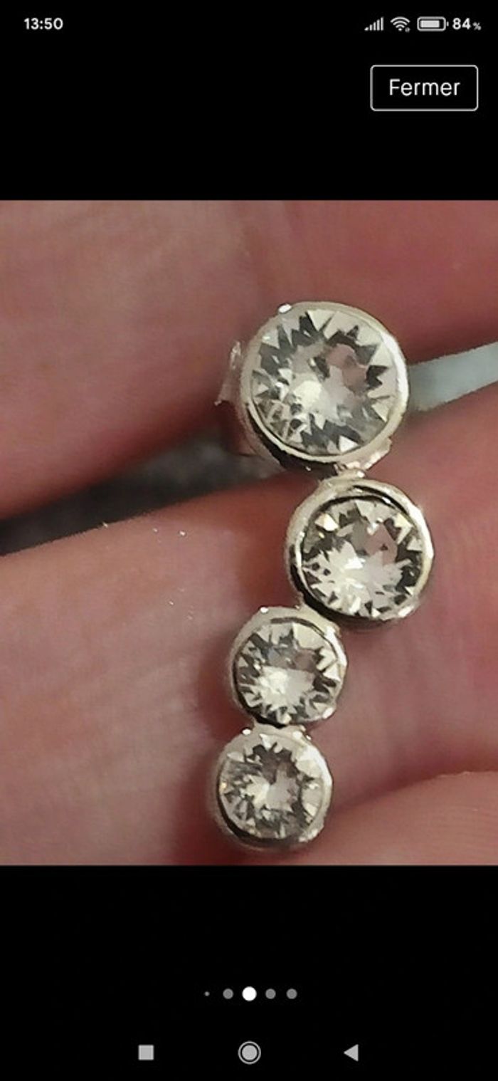 Boucles d'oreilles cristaux - photo numéro 4