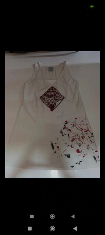 Tunique débardeur femme Legatte jeans taille 38 rétro vintage