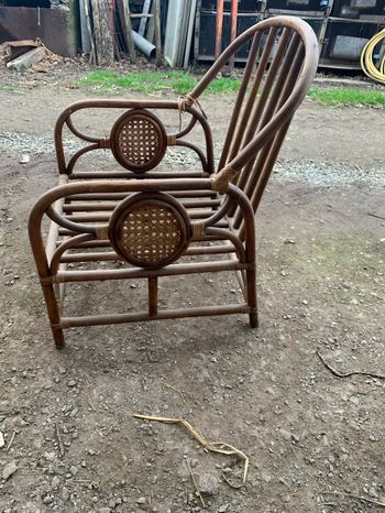 Fauteuil en osier