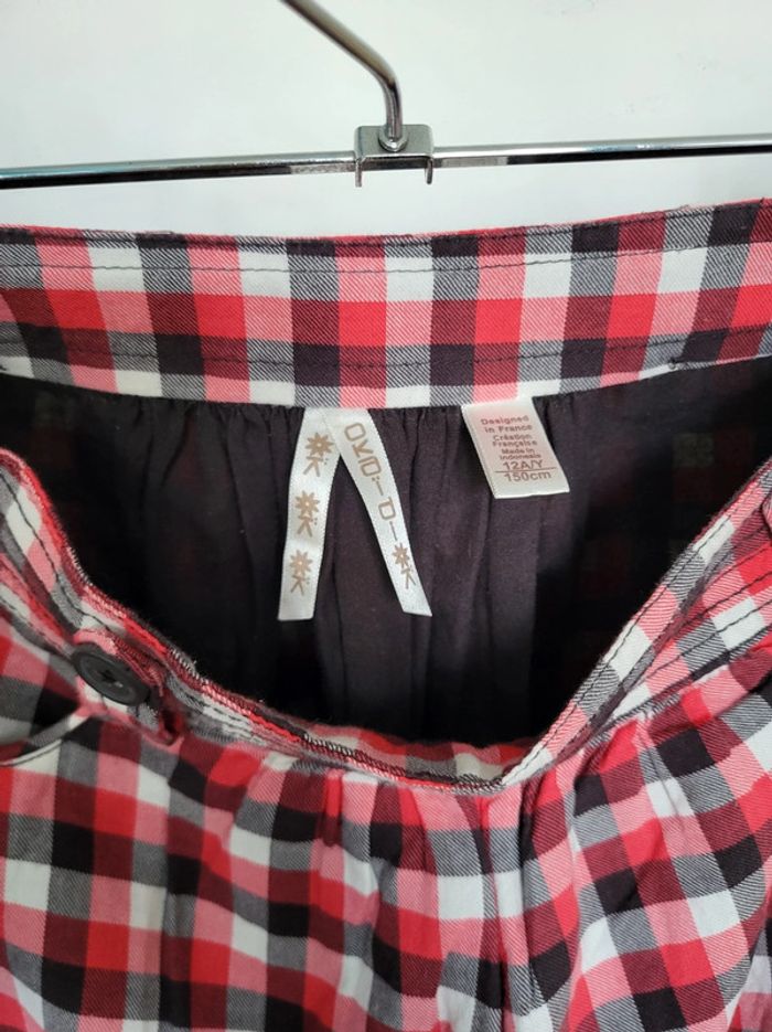Jupe okaïdi à carreaux 12 ans - photo numéro 2