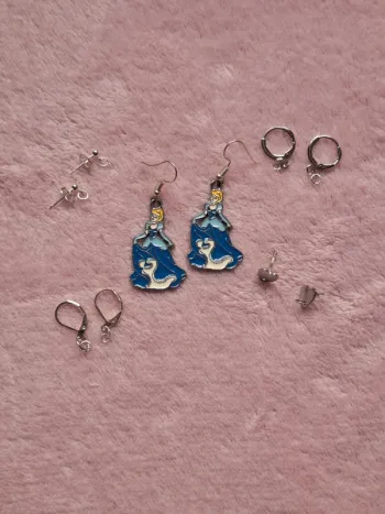Boucles d’oreilles Princesse Cendrillon Disney