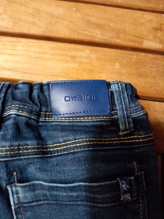 Jean skinny moustache usé T 4 ans 104 cm - photo numéro 8