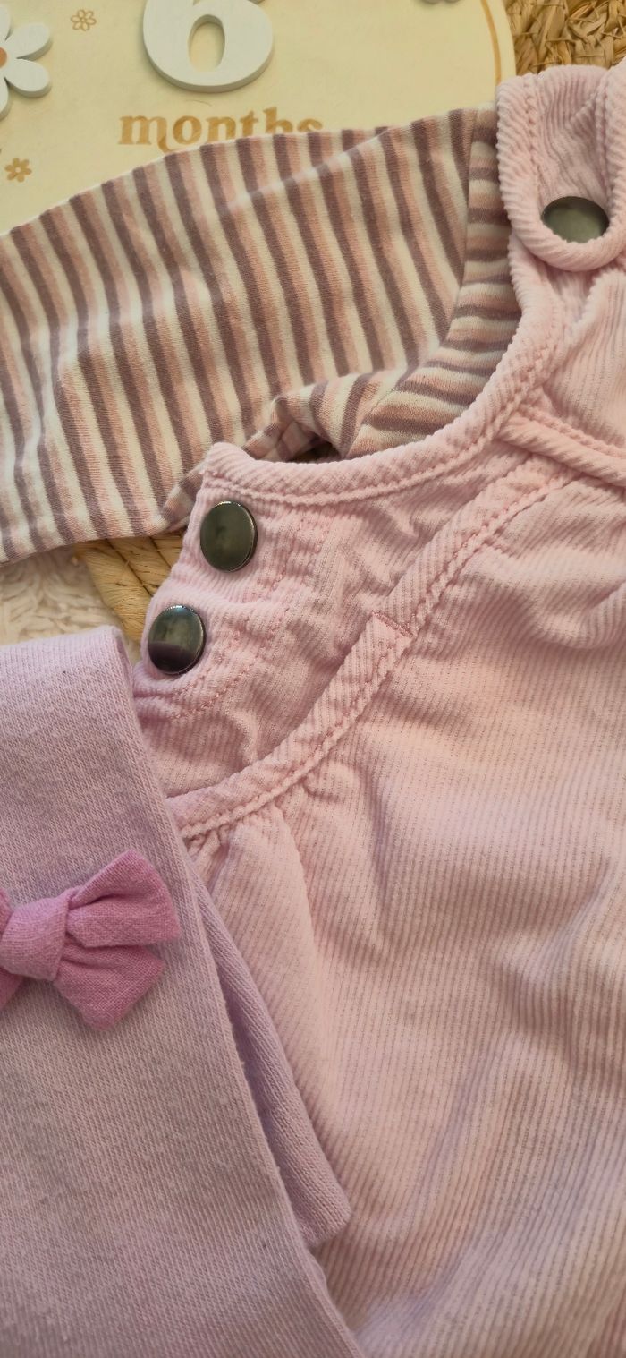 Ensemble robe 4 pièces DPAM 6 mois - photo numéro 5