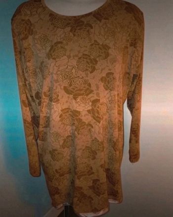 Haut manches longues pailletée roses 50