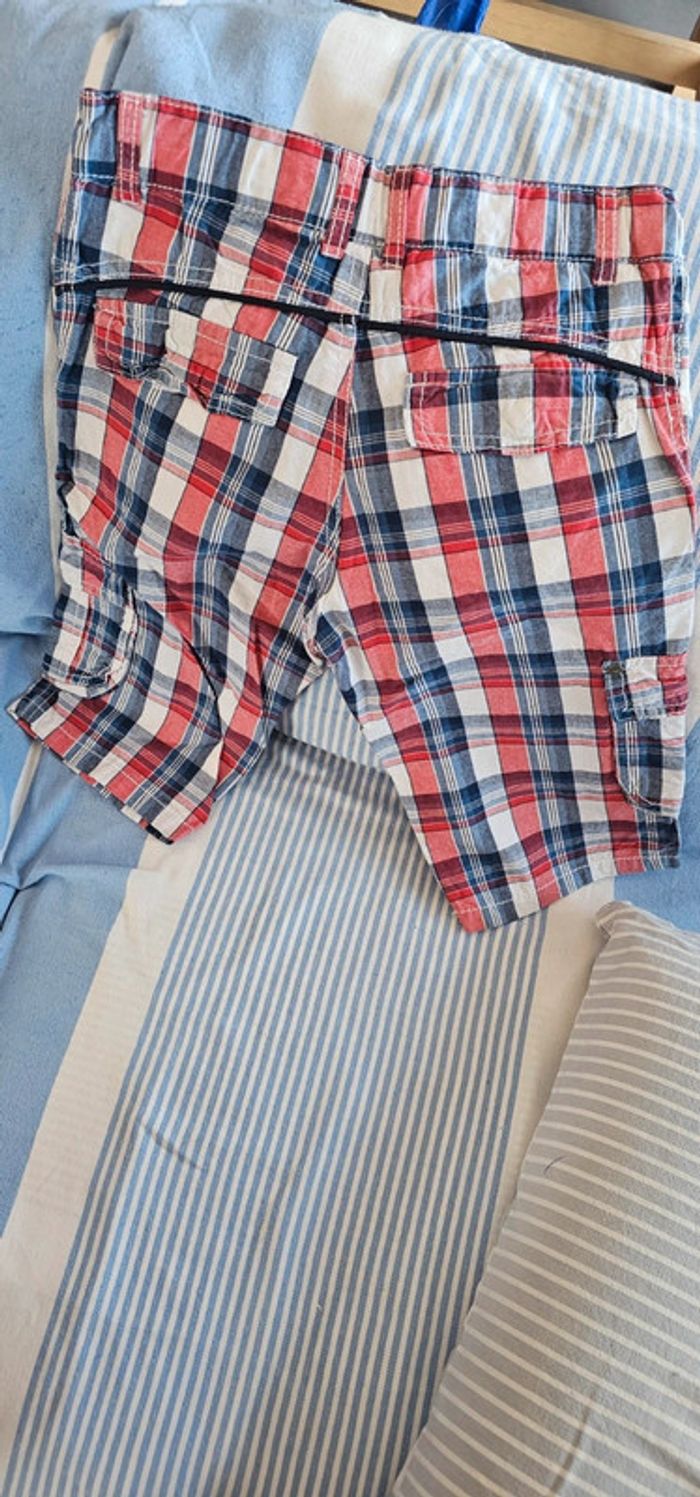Short carreaux Tom&Jo taille 8 ans ajustable - photo numéro 2