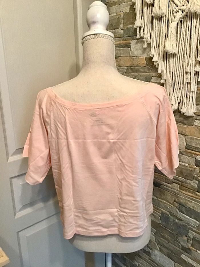 Top court colorie abricot taille M marque Pink Sin - photo numéro 3