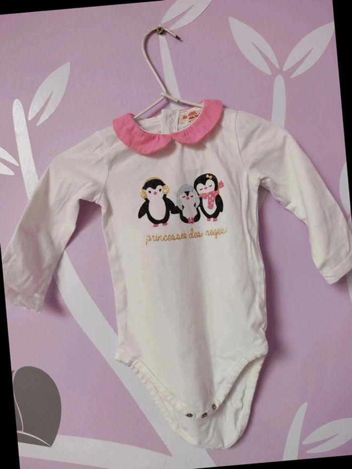 Lot 4 body manches longues 6 mois - photo numéro 2