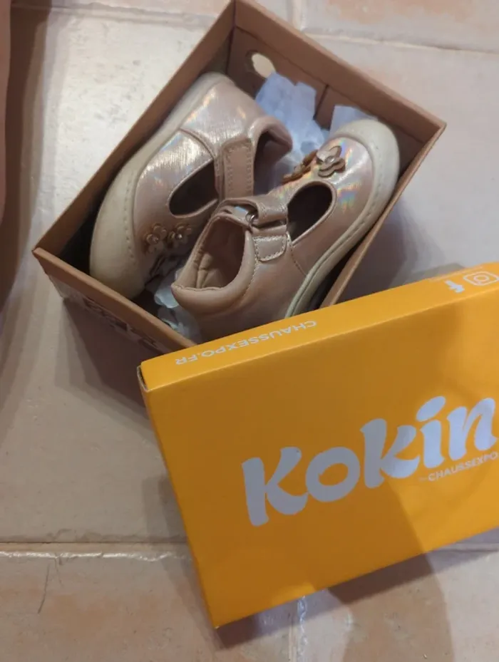 Sandales beige brillante kokin 22 - photo numéro 7