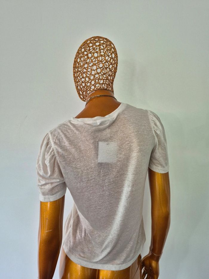 Tee-shirt Crème Femme Taille M/38 - photo numéro 2