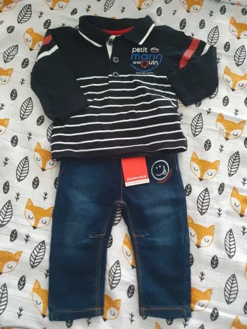 Lot polo et jean