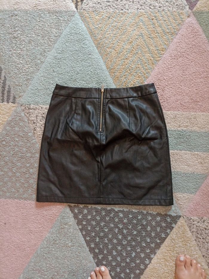 Jupe simili cuir jacqueline de tong taille 36 - photo numéro 2