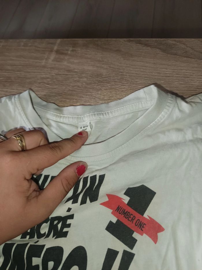 Tee-shirt manche courte 8 ans - photo numéro 2