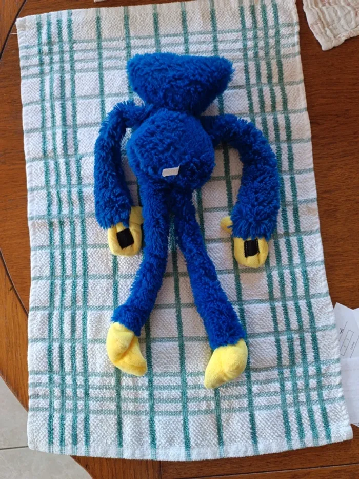 Peluche bleue Huggy Wuggy 38 cm - photo numéro 3