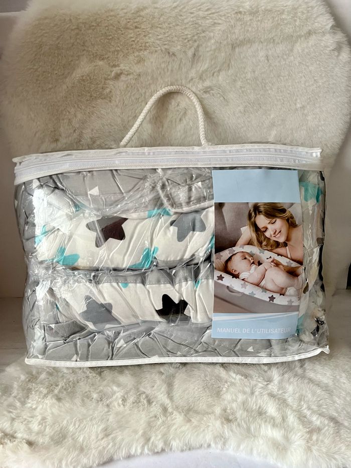 Nid de bébé, réducteur de lit pour bébé 100 % coton, dans son sac de rangement - photo numéro 2