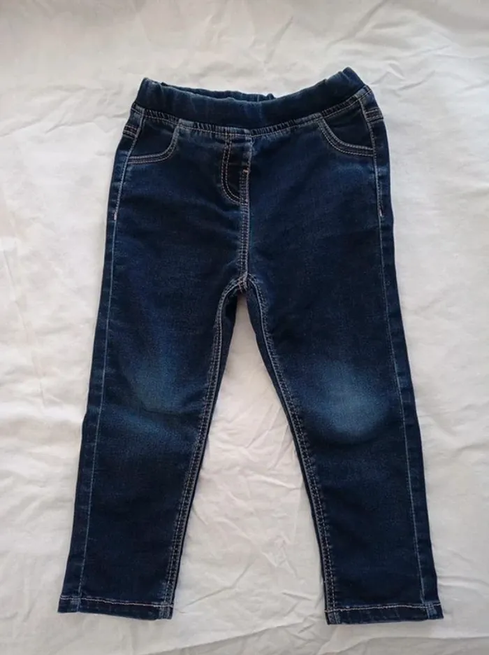 Tregging jean fille TAO 36 mois