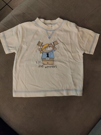 Tee shirt blanc C&A 12 mois