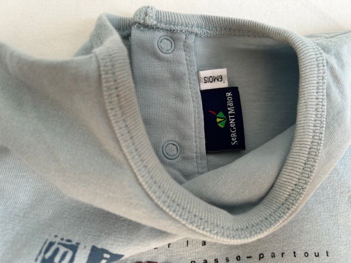 Ensemble t-shirt manches langues et pantalon 6 mois - Sergent Major - photo numéro 4