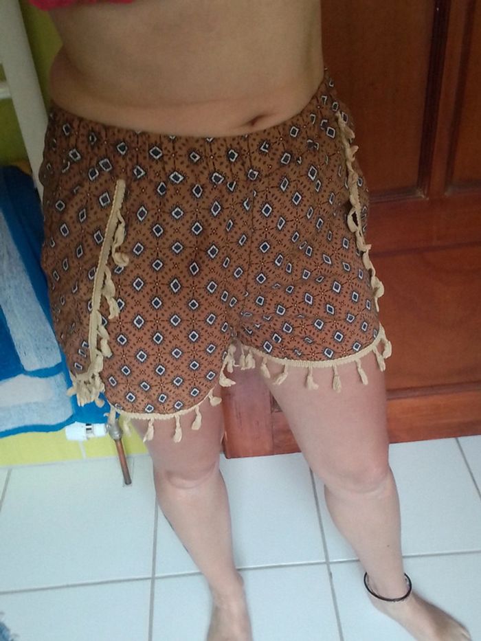 Short femme fluide brun Shein - photo numéro 2