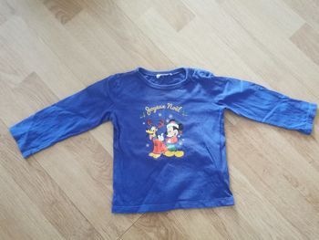 Tee shirt ml disney mickey et pluto