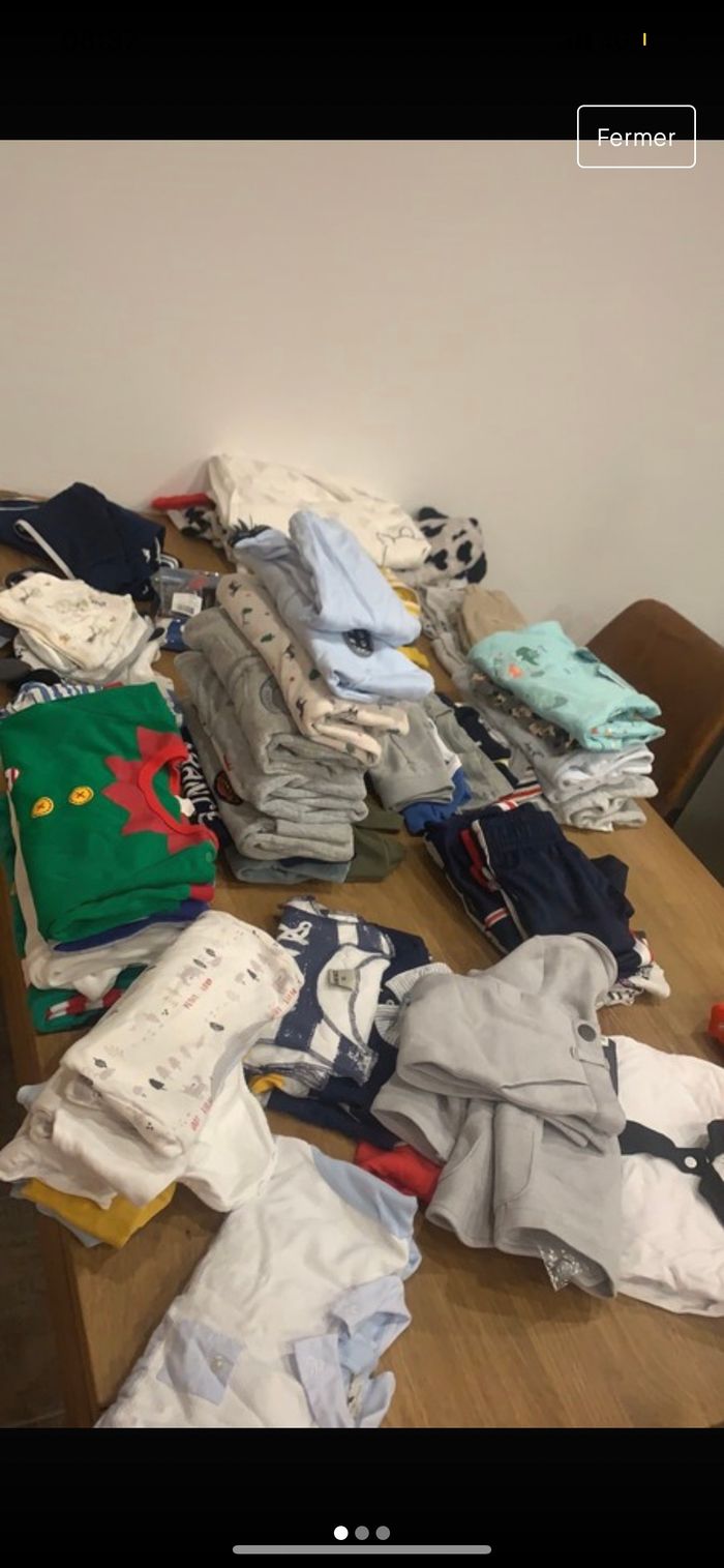 Lot vêtement bébé garçon