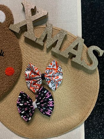 Noeud pour cheveux barrette pince