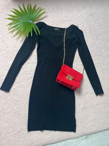 robe pull mi longue noir