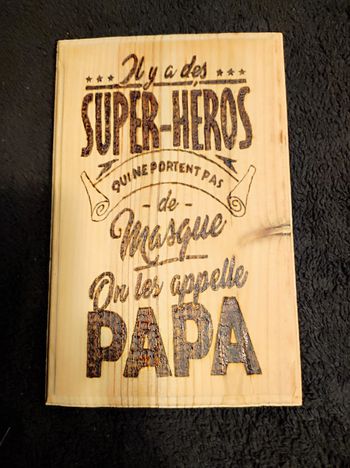 Décoration super héros papa