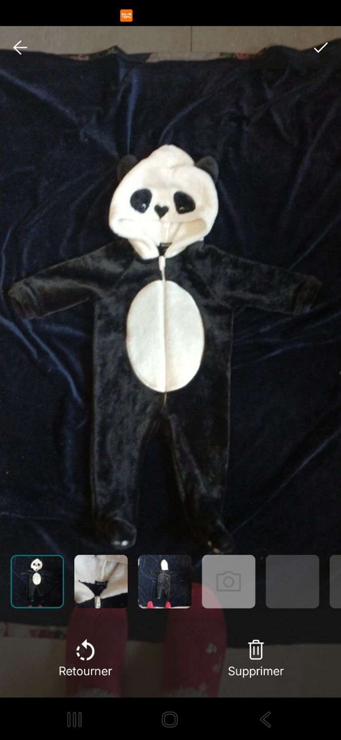 Surpyjama panda t 6 mois