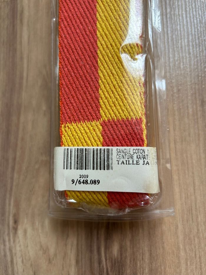 Ceinture de karaté Jaune Neuve - photo numéro 2