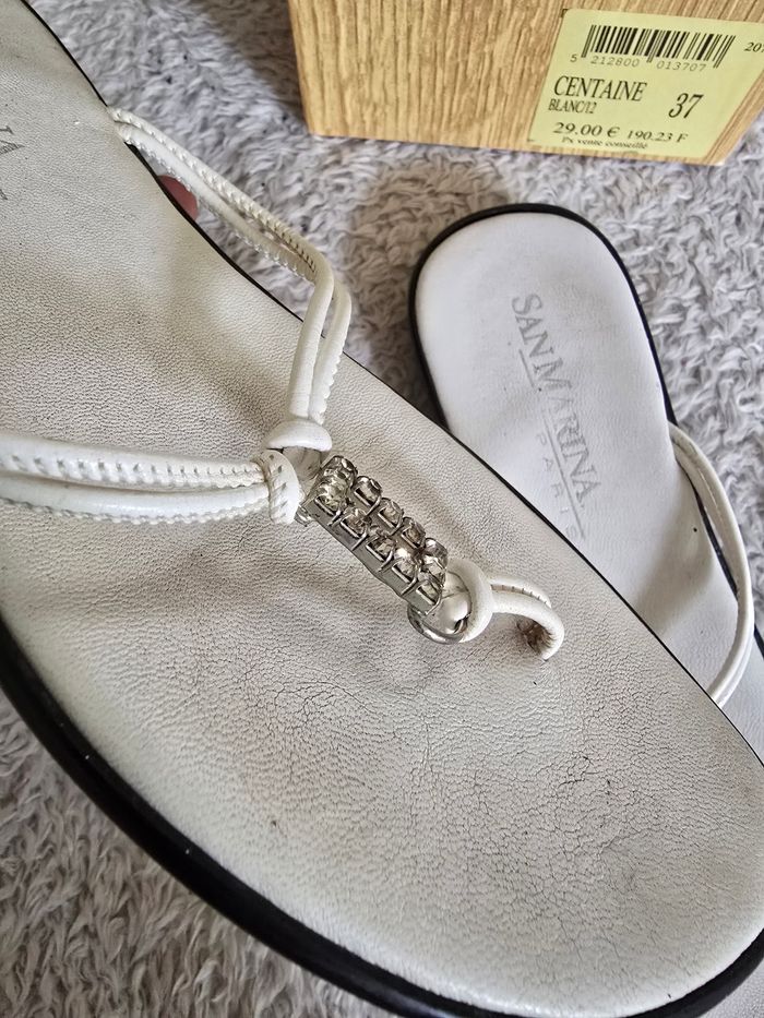 Tong 🍒vintage 90 san marina🍒 pointure 37 non négociable - photo numéro 7