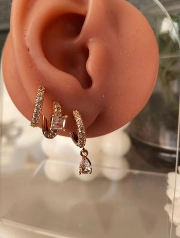 Composition MNpMNcMNs (6 unités) en acier inoxydable blanc et doré