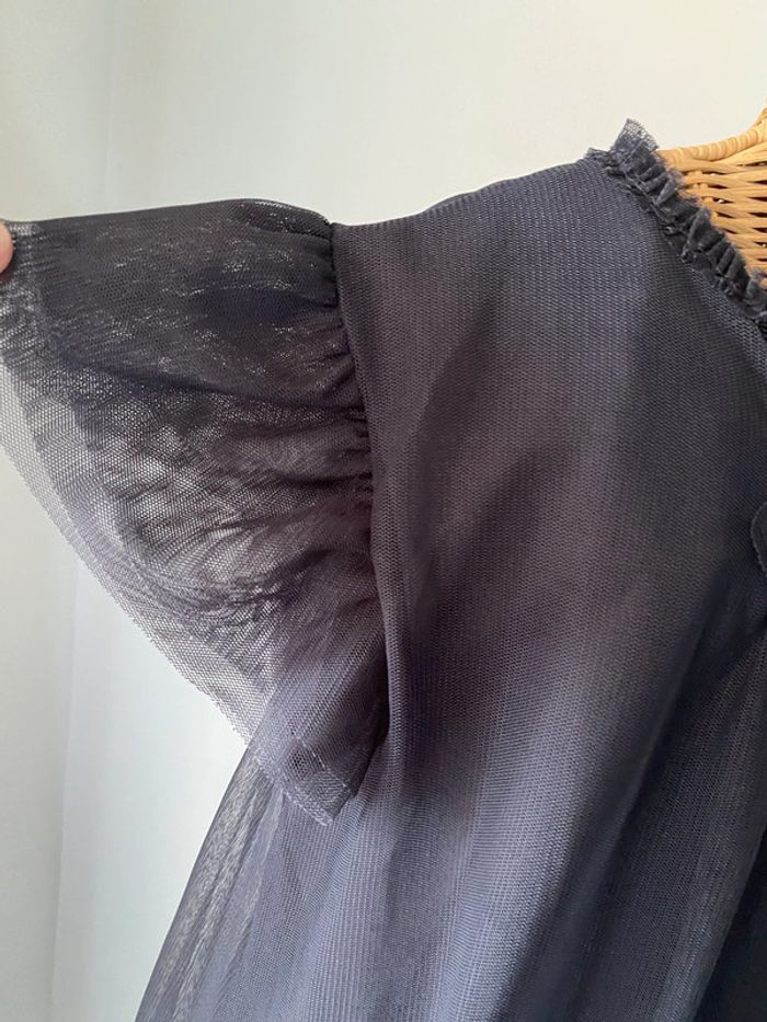 Robe Zara en tulle gris anthracite taille 13/14 ans ou XS - photo numéro 6