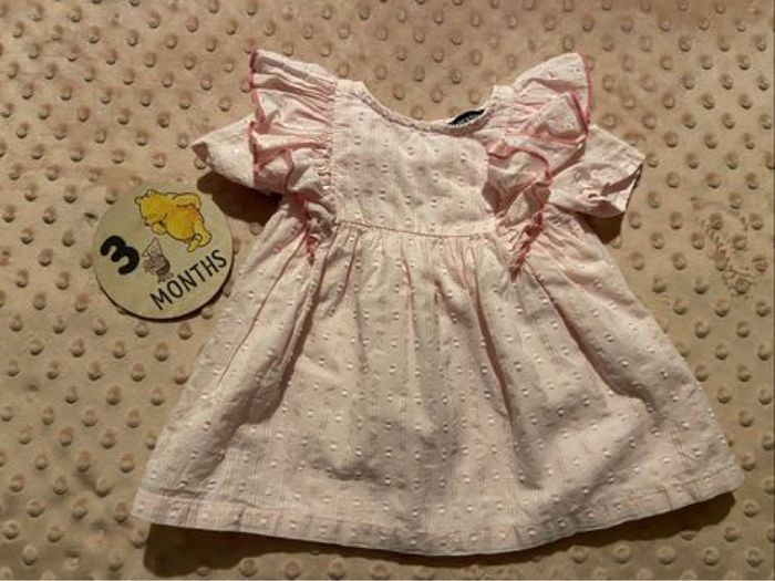 Robe rose taille 3 mois