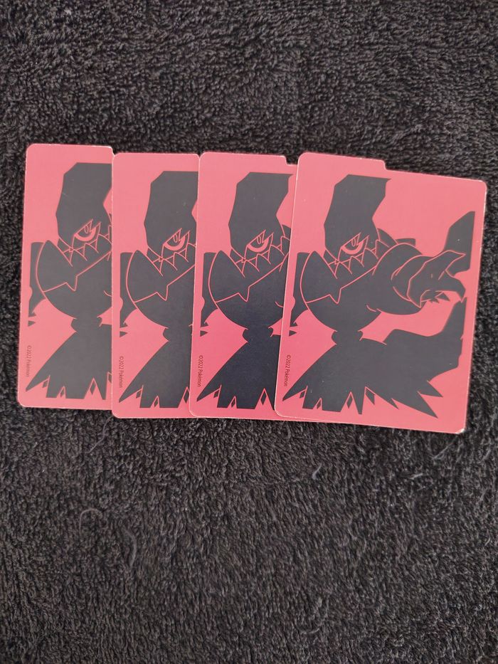 Lot de 4 cartes pokémon Astral Radiance : Darkrai Divider