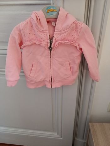 Gilet boboli rose pâle