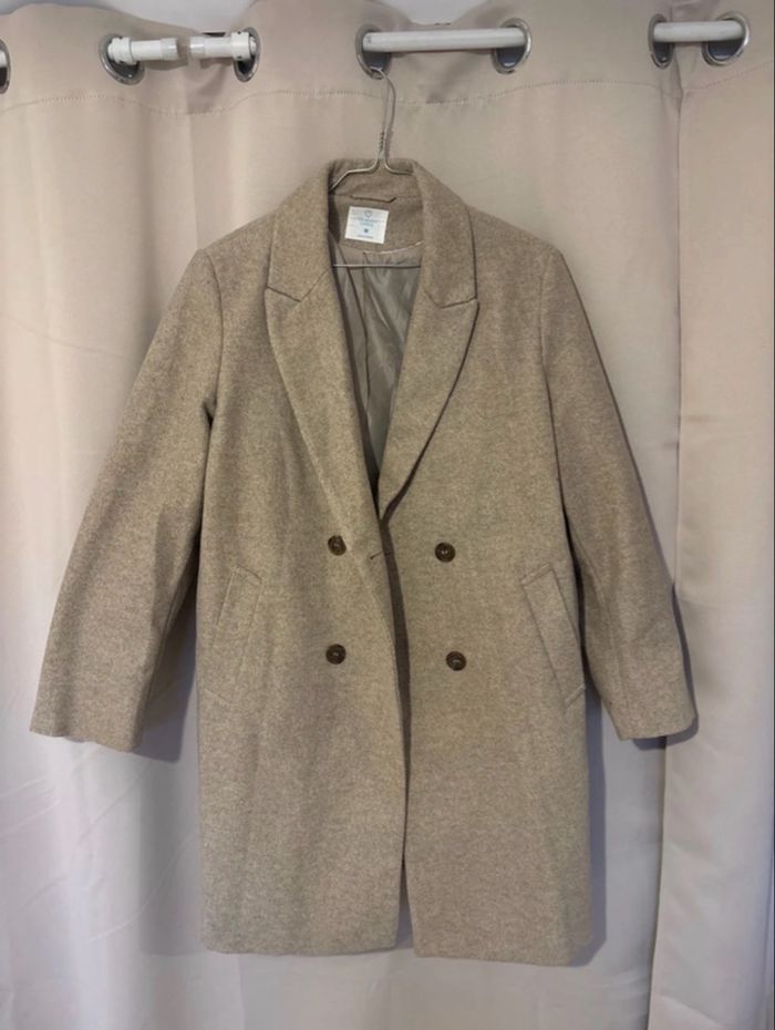 Manteau long beige