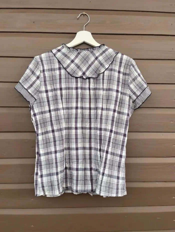Blouse quadrillée - photo numéro 4