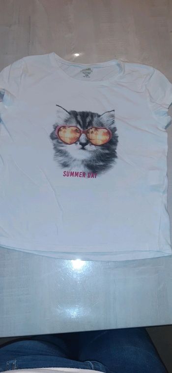 T-shirt chat fille