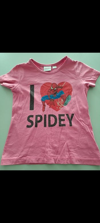 Tee-shirt I love Spidey fille en 5-6 ans