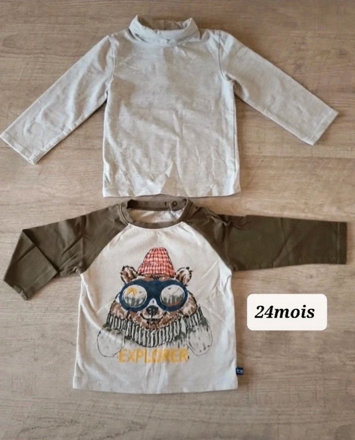Maillots manches longues 24mois