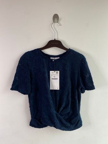 T-shirt zara bleu marine