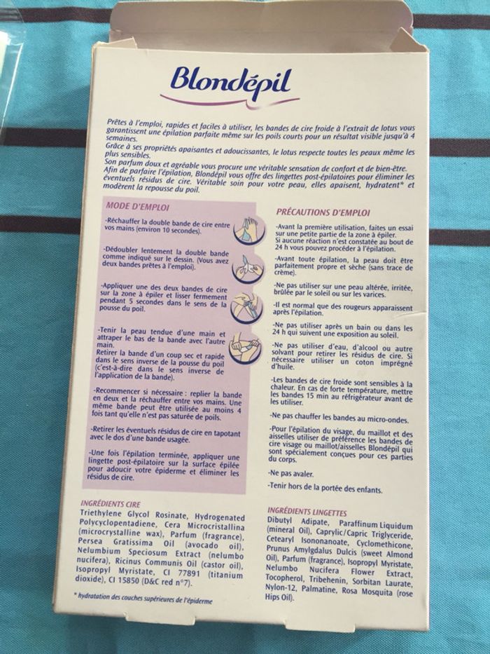 Bandes de cire froide Blondépil - photo numéro 2