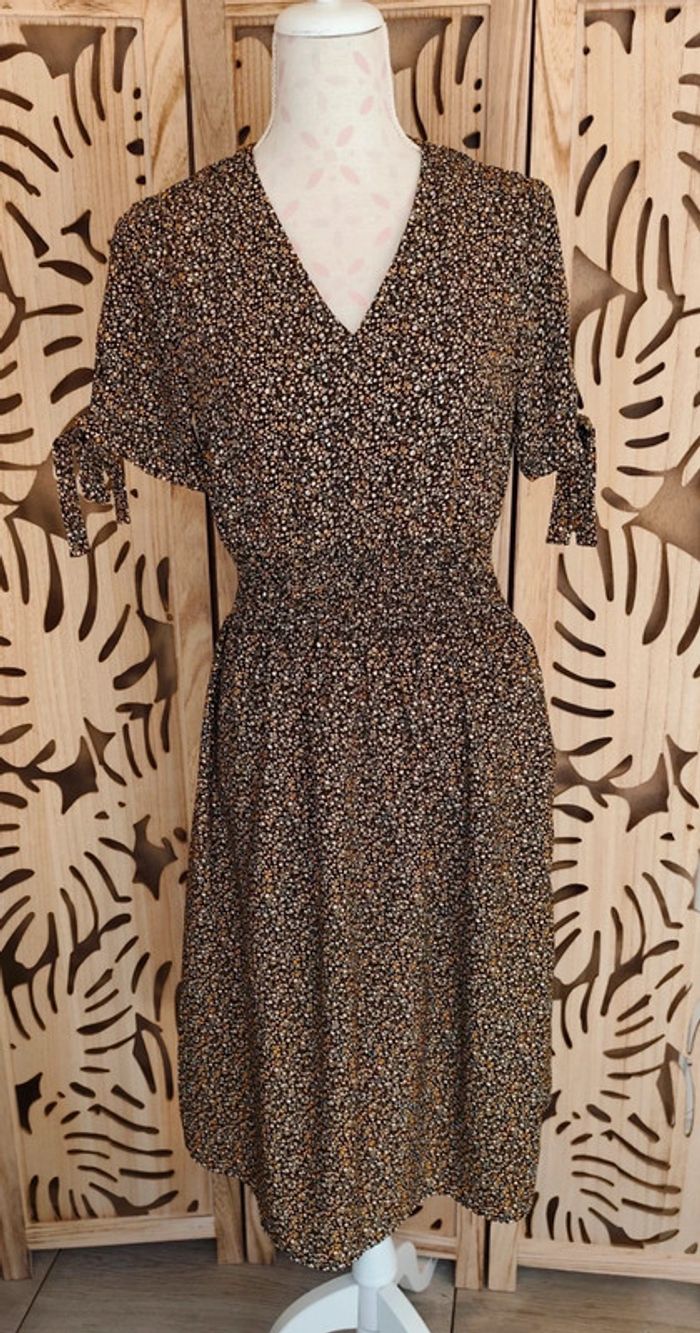 Robe imprimée fleurie T 36 Vila - photo numéro 3