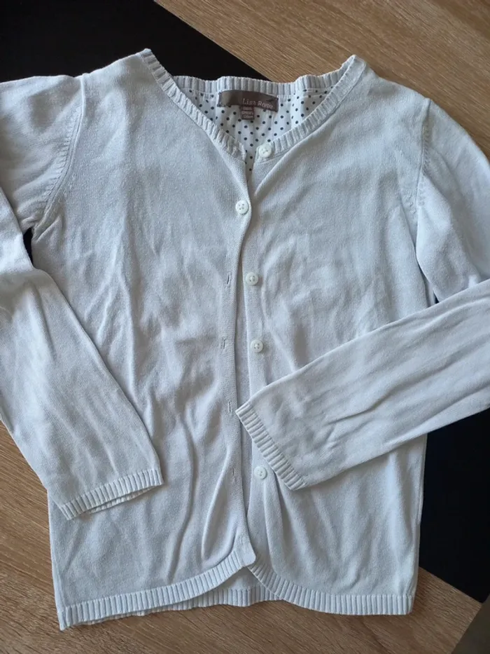Gilet blanc fille 10 ans - photo numéro 3