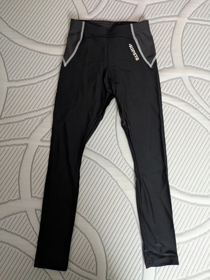 Pantalon sous vêtement thermique kipsta noir 8 ans